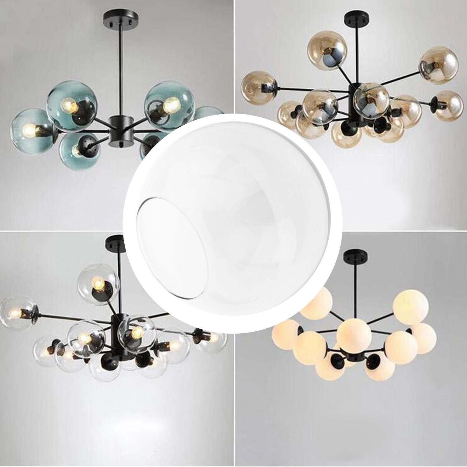 Abat-jour en verre, abat-jour Globe adapté à la lampe, couvercle rond pour plafonnier, d13 cm d15 cm