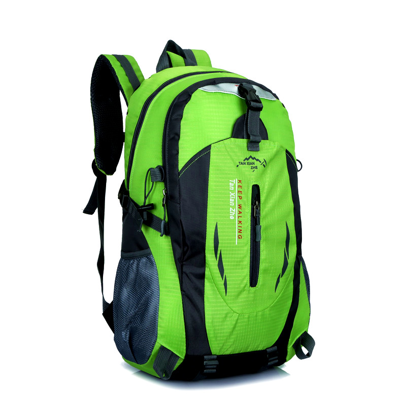 40L Waterdicht Duurzaam Outdoor Klimmen Rugzak Vrouwen Mannen Wandelen Athletic Sport Rugzak Van Rugzak: Licht Groen