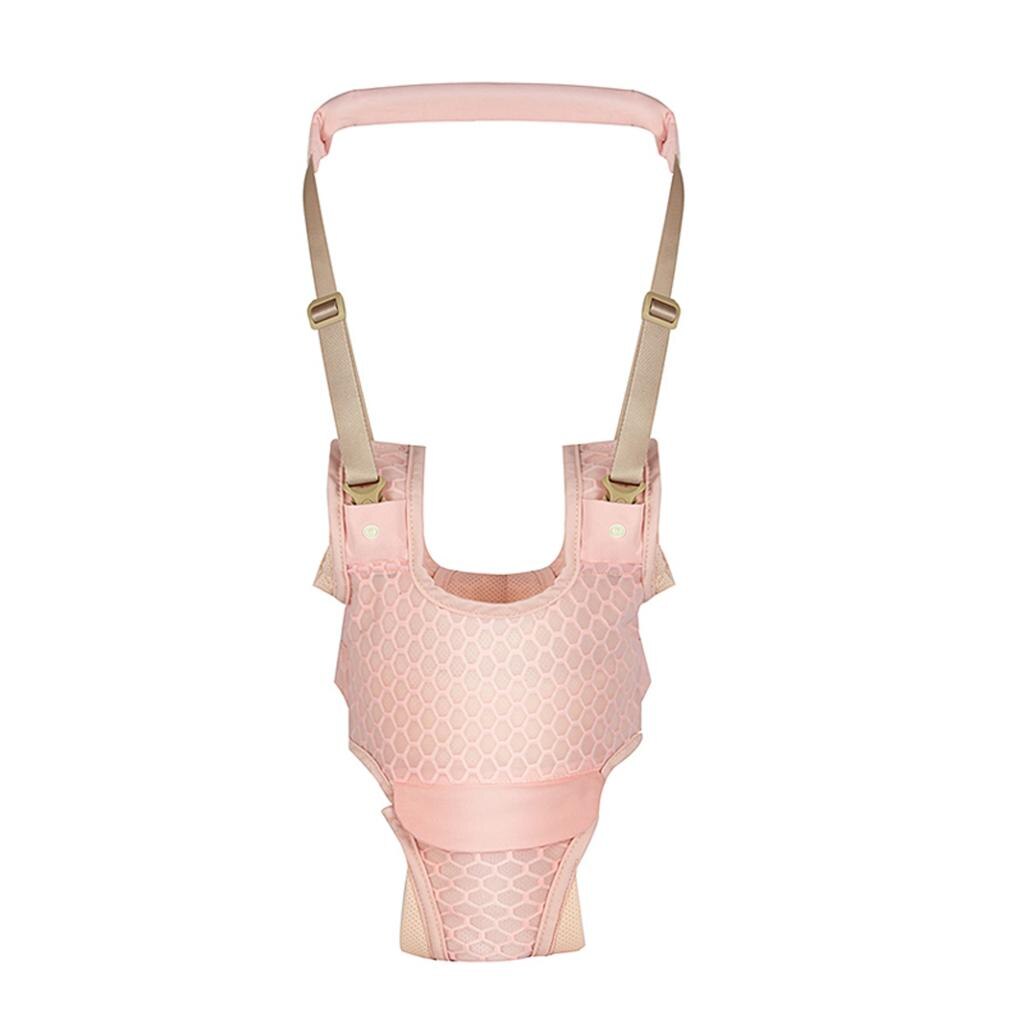 Duurzaam Loopstoeltje Peuter Harness Assistant Rugzak Kinderen Kids Wandelen Leren Riem Stand Up Riemen Strap: Pink