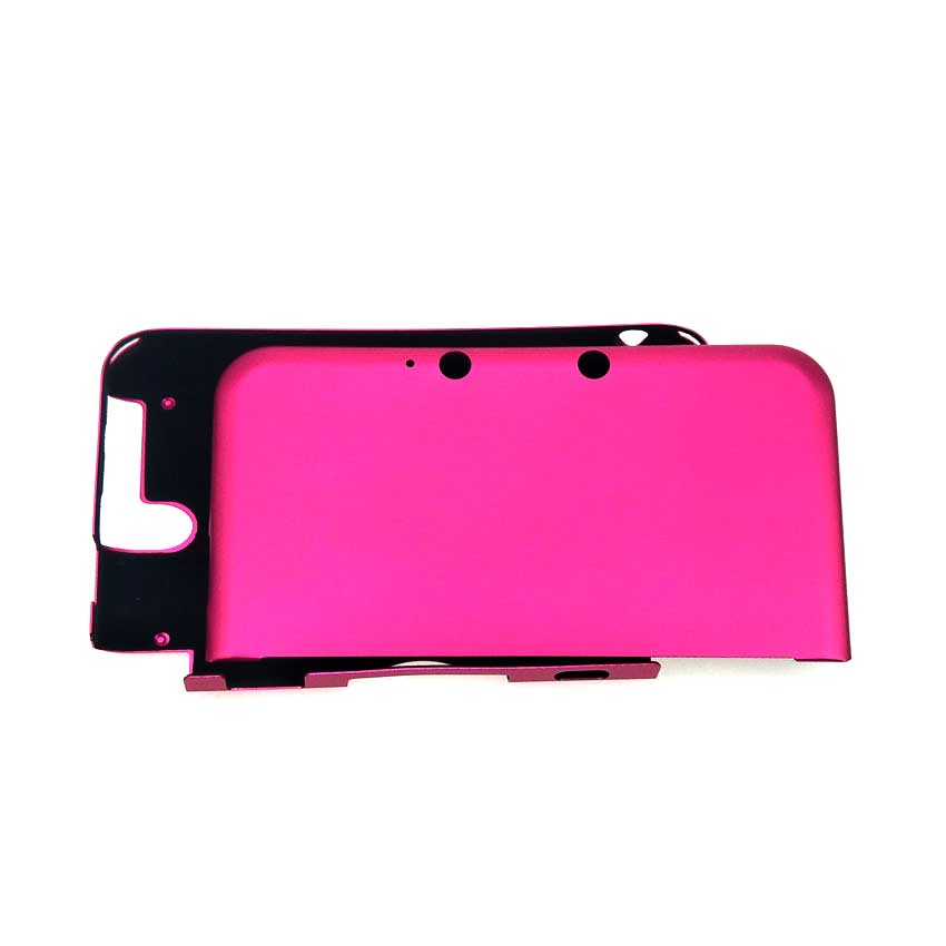 YuXi Aluminum Hard Metal Box Protective Skin Cover Case Shell For Nintendo For 3DS XL LL: Rose Red