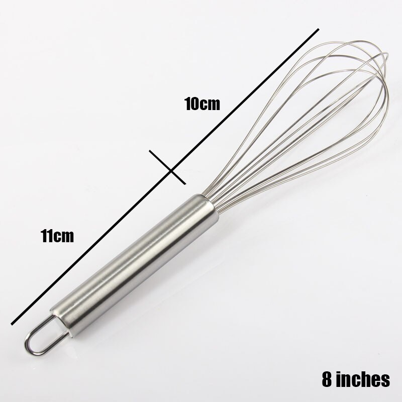Batidor manual de acero inoxidable 1 uds, Batidor de huevos, Batidor manual, utensilios de cocina, mezclador de mantequilla, Batidor de huevos
