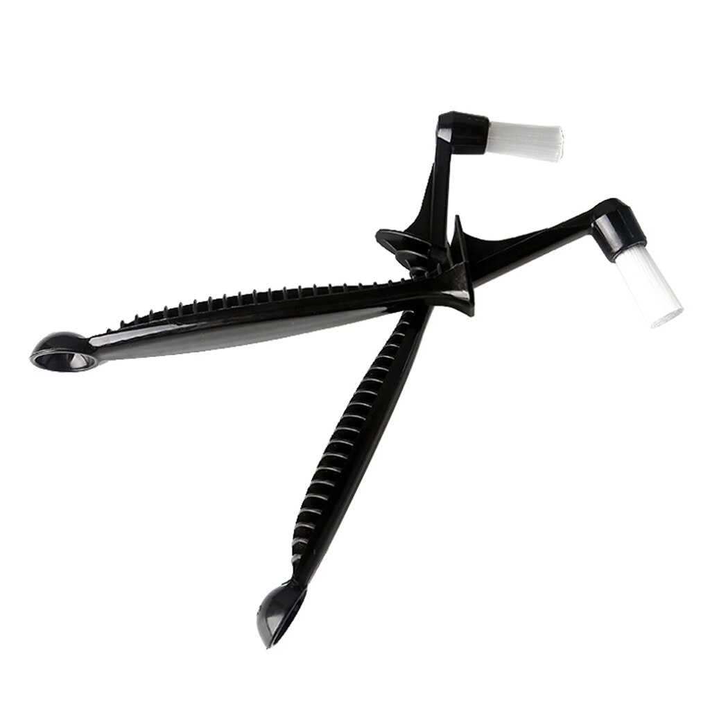 2Pcs Coffee Machine Brush Cleaner Nylon Espresso Brush with Spoon for Coffee Machine Cleaning Tools