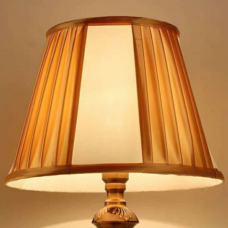 Abat-jour rond en tissu, Art déco, moderne, idéal pour luminaire de table, E27