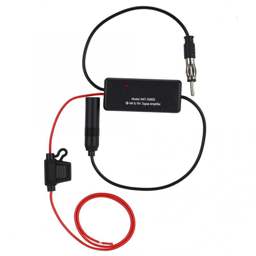 AM FM Radio Antenna Amplifier with Magnetic Ring and Strong Anti-Interference for Noise Removal