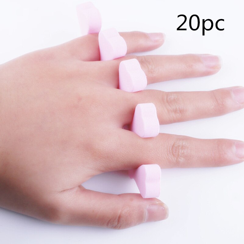 5/10/20/50pcs Nail Art Toes Sponge Toe Separators Popular Finger Foots Soft Sponge Tool Dividers Manicure Pedicure Nail Gel Tool: Dark Khaki