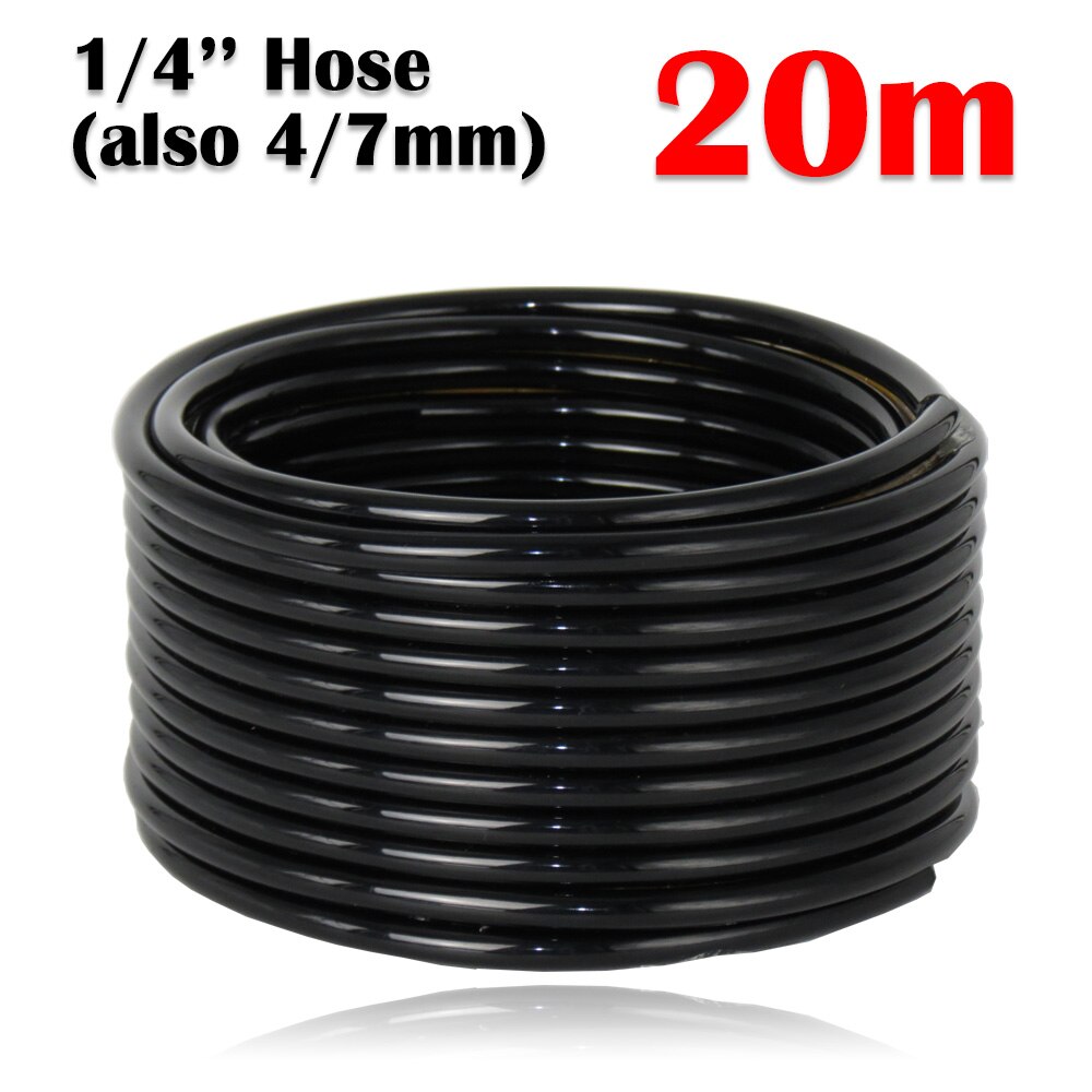 30-50M DIY Garden Drip Irrigation System Automatic Watering 1/4'' Hose Micro Watering Kits Adjustable Drippers Greenhouse: Orange