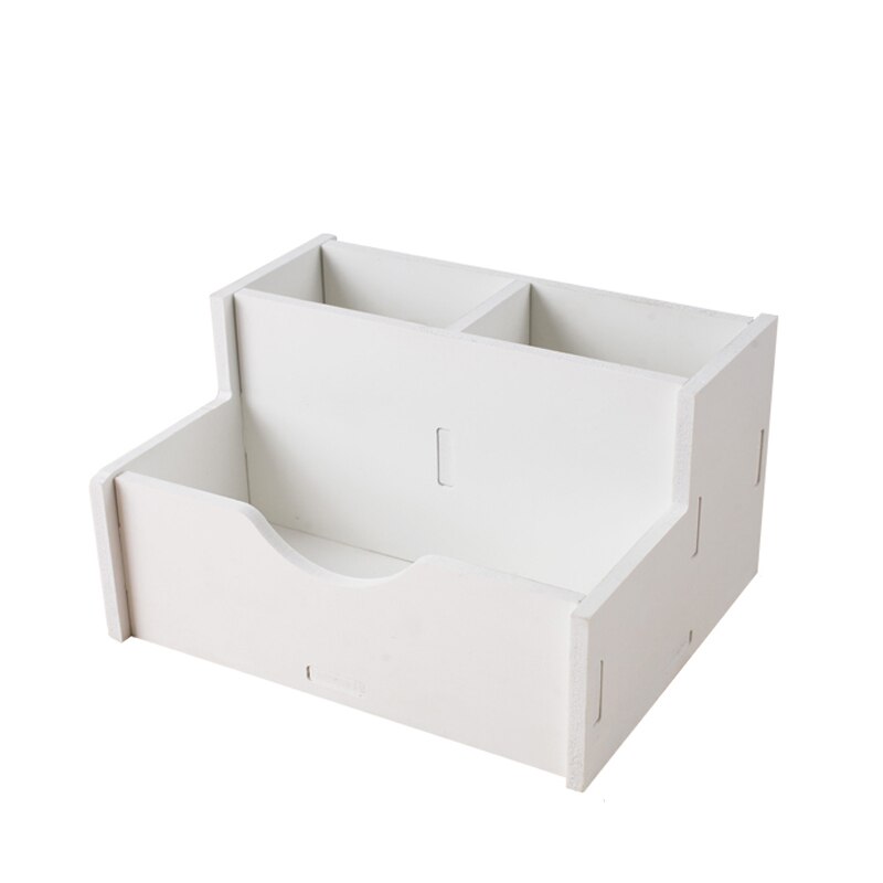 DIY Desk Stationery Holders White Organizer School Office Holder Stationery Organizer Multipurpose Desktop Sundries Storage Box