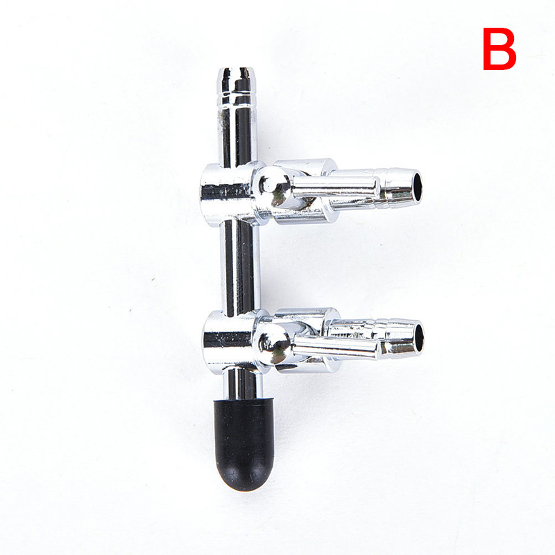 1-5 Way Aquarium Air Splitter Valve Fish Tank Air Pump Flow Splitter Distributor Pump Valve Tap Lever Control Switch Valve: B