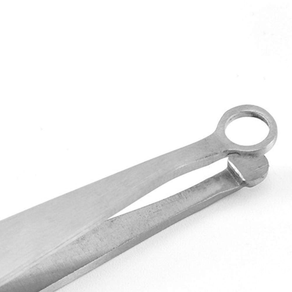 Pinzas para el vello de la nariz, punta de depilación de Nariz de acero inoxidable sólido anticorrosión, cabeza redonda de 360 grados, para cara