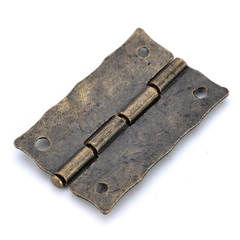 10 stk antikke bronze hængsler skabsdør skuffe dekoration vintage hængsel til smykker trækasse møbler hardware