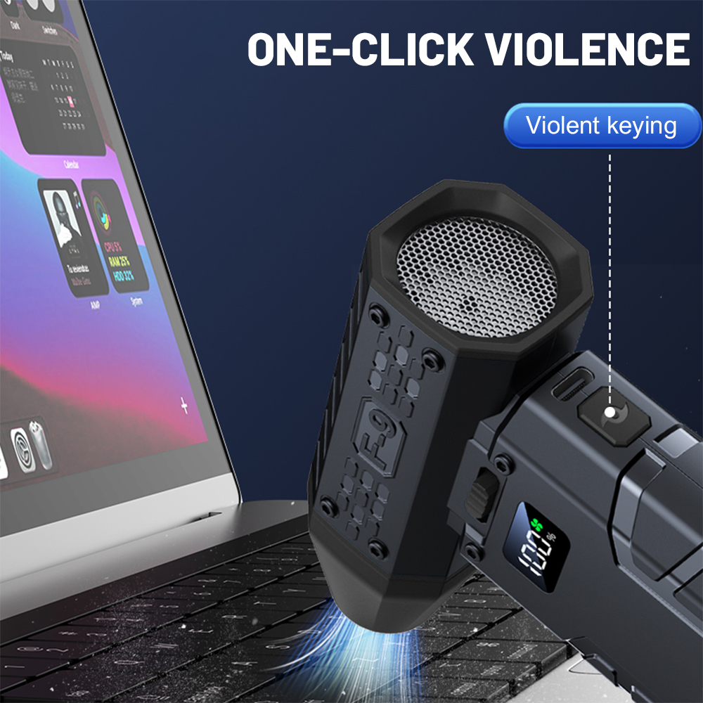 Mini krachtige luchtblazer 160000 RPM 52 m/s borstelloze motor Draagbare turbo-jetventilator Blower Batterij Air Duster Blower voor autobladeren