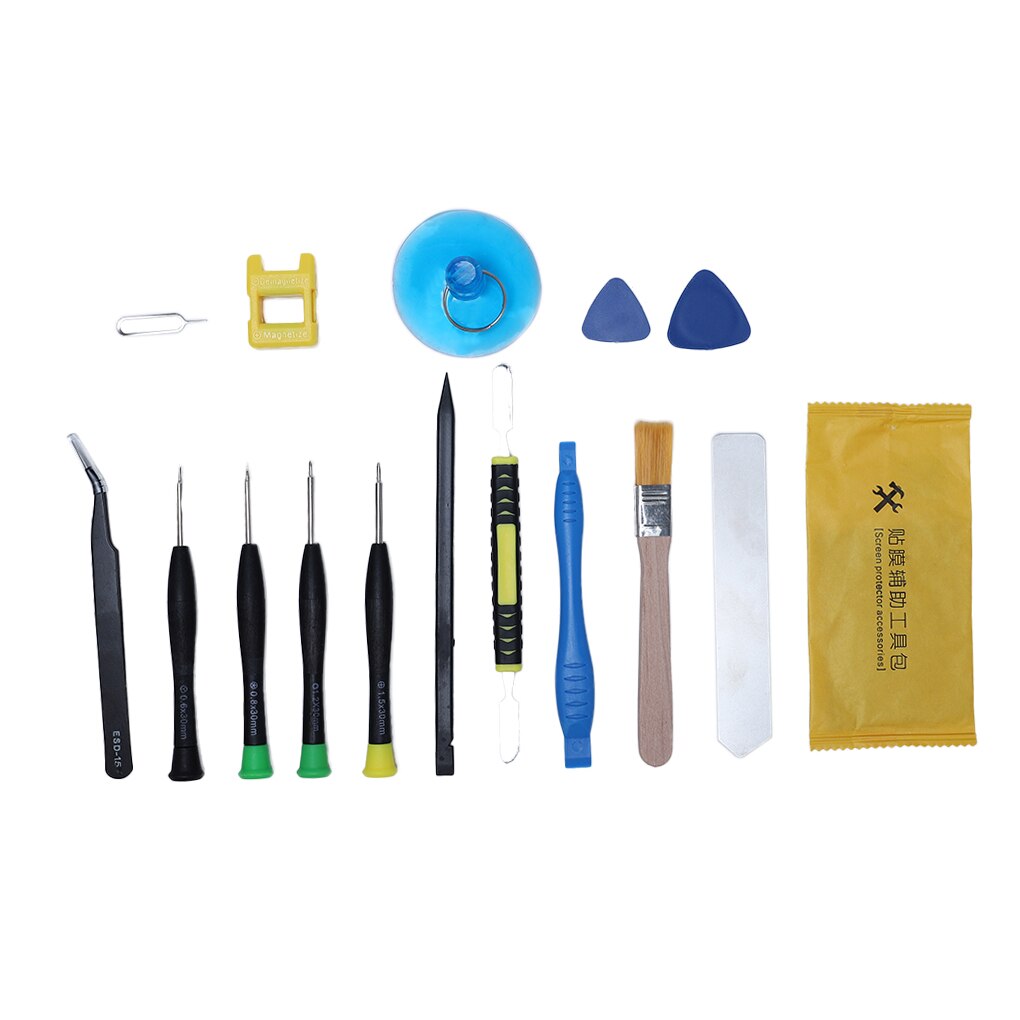 8/9/16/21pcs Cell-Phone Repair Kit Non-slip Phone Screwdriver Set Mobile Phone Watch Repairing Tool Screwdriver Color Random: 16pcs