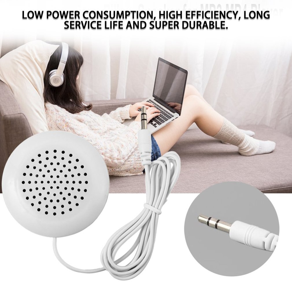 DIY 3,5mm Mini Lauter Lautsprecher Musik Kissen Stereo Lautsprecher Für MP3 Telefon Für iPhone Für iPod berühren CD Schlafen verwenden