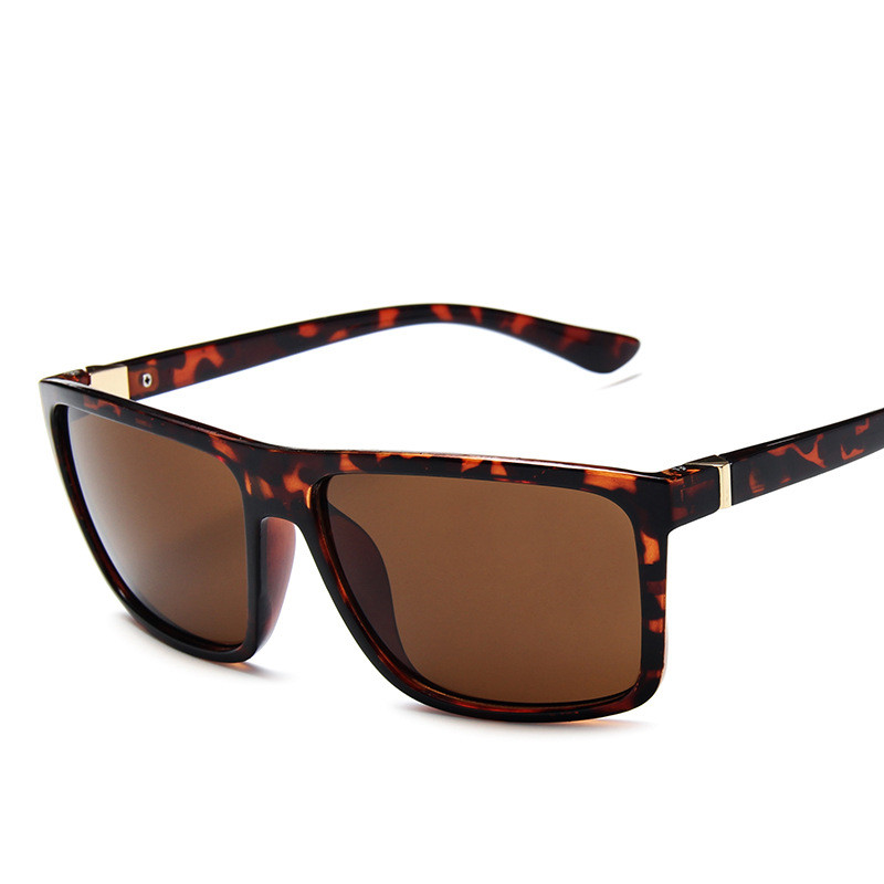 Solbriller mænd firkantede solbriller mærke  uv400 beskyttelsesskærme oculos de sol hombre briller driver oculos: C9