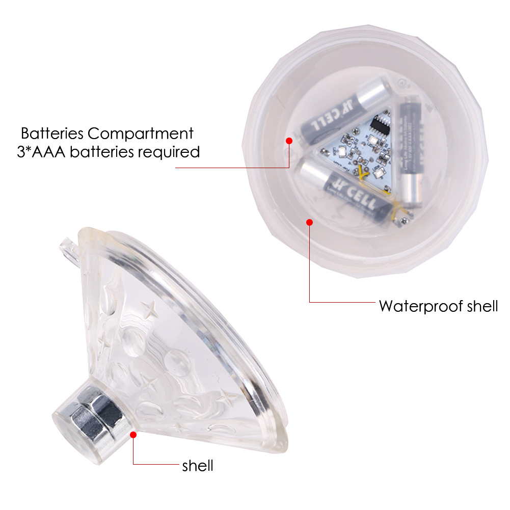 Lámpara LED de Disco sumergible RGB con luz flotante subacuática, 2/4/8 Uds., lámpara de baño para bebés y Spa para piscina y piscina, espectáculo de luces