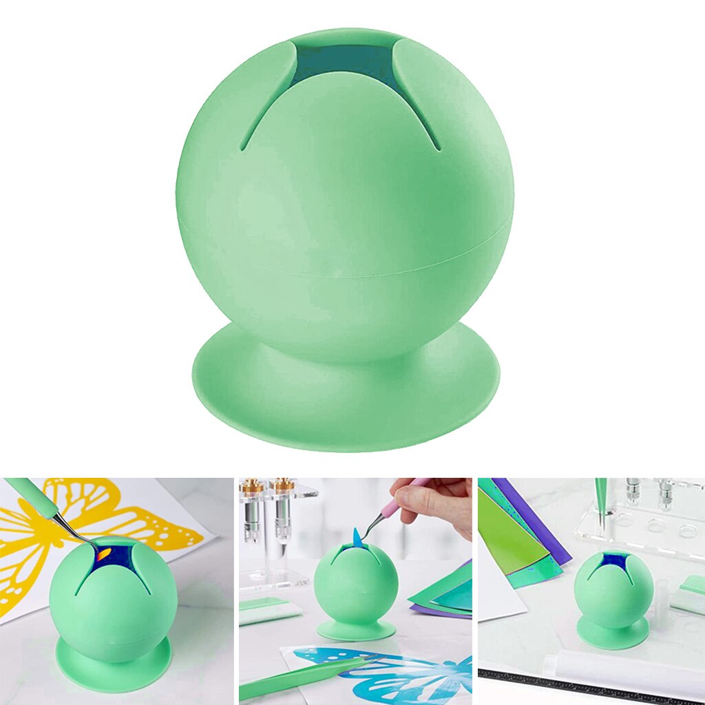 2x Vinyl Weeding Scrap Storage Box Organizer Craft Vinyl Weeding Tools Green 1 Piece