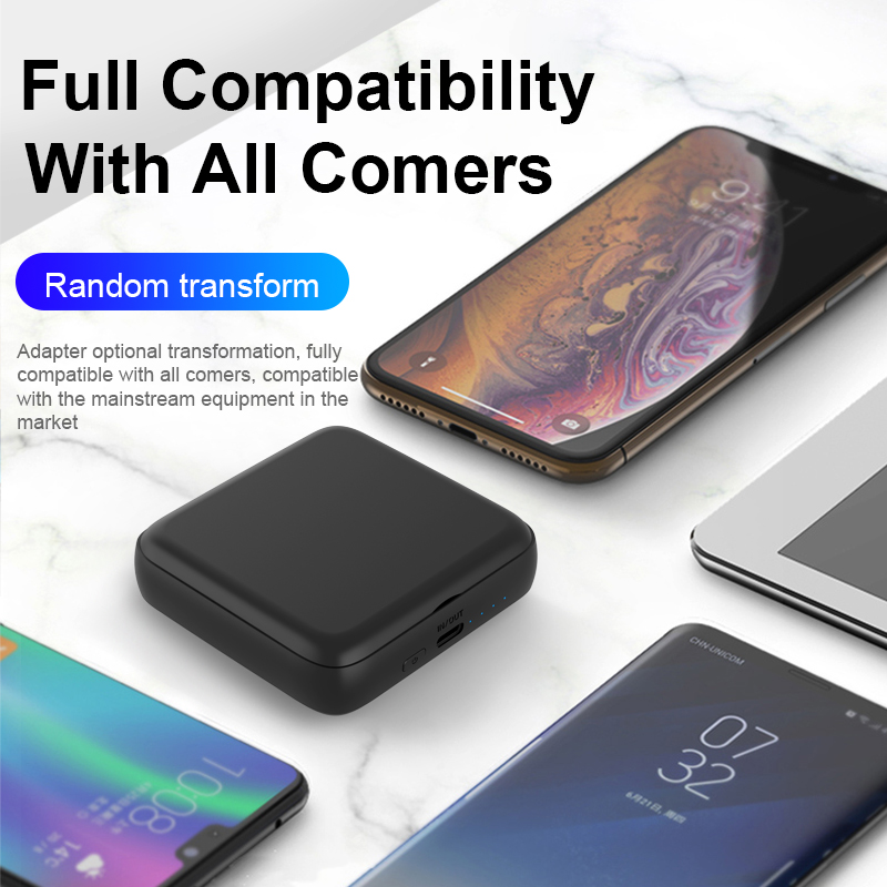 Garas mini-powerbank, tragbares ladegerät, multifunktionale powerbanks, 5000 mah, externes ladegerät, powerbanks für apple