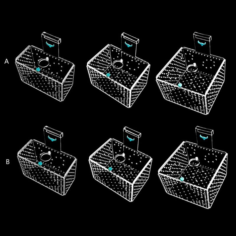 Aquarium Incubator Fish Breeding Isolation Box Baby Fish Hatchery Cage with Hook