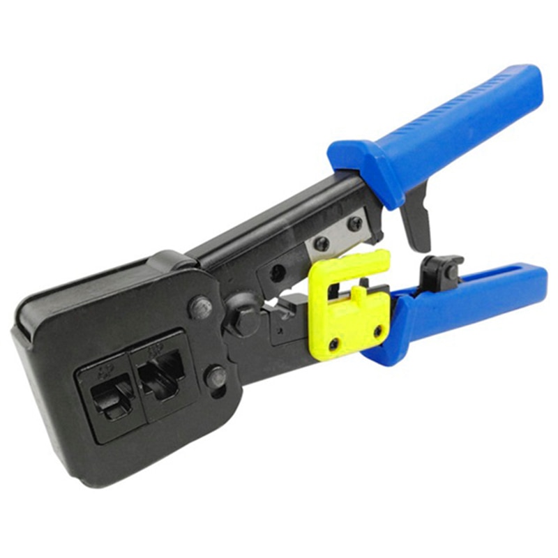 Ez Rj45 Crimp Tool for Cat 5 / Cat 6 Ez P- Through Connectors for Ethernet Cable Ratchet Ethernet Cable Crimping Tool Set or