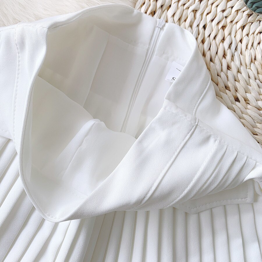 Jupe plissée blanche pour femmes, nouvelle , jolie jupe de Tennis, Style collégien, tempérament jeune, Slim, courte