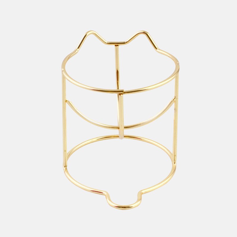 1 Pc mignon chat beauté oeuf support support sèche cosmétique maquillage éponge gourde poudre bouffée support organisateur boîte étagère stockage outils: 2