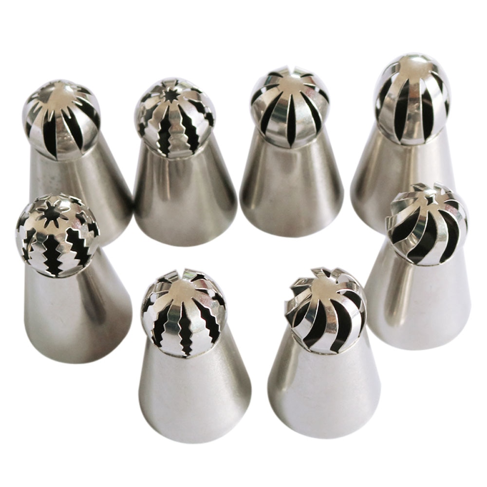 Sophronia 56Pcs Nozzles Cake Piping Nozzl Cake Tips Rvs Cake Gebak Set Rvs Cake Decorating ToolCSS023