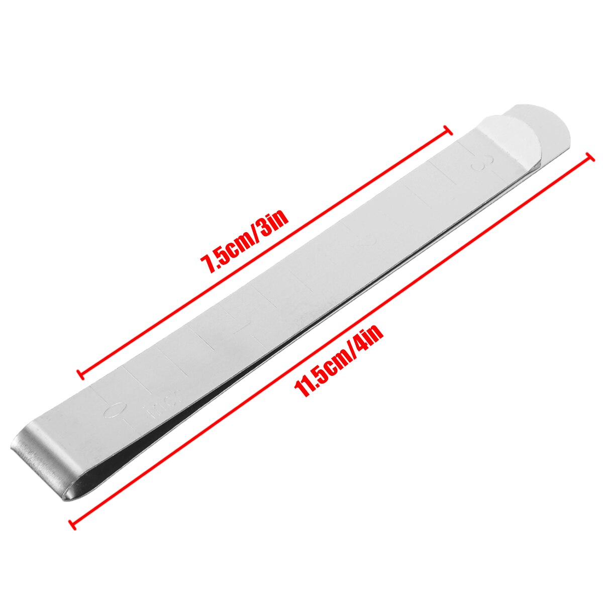 6pcs Metal Sewing Crimping Clip Stainless Steel Hemming Clips with Built-in Ruler Measurement Ruler DIY Sewing Tool