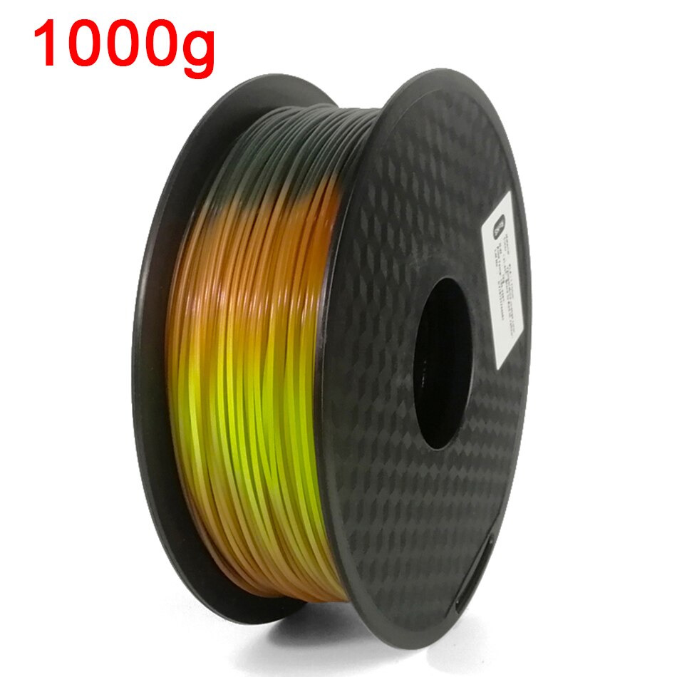 1.75mm 3D Printer FIlament PLA Color Change with Temperature Material 1kg/500g/250g Printing Material Dark Green-Red-Yellow: Green-Red-Yellow1kg
