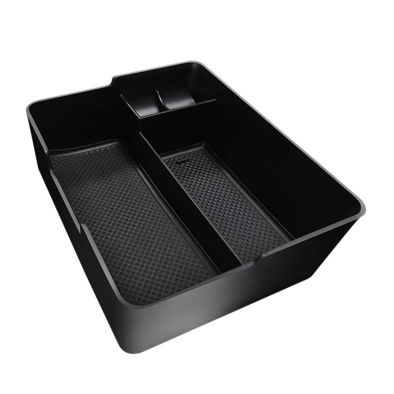 soporte de gafas de sol para Tesla Model 3 organizador de apoyabrazos central Insert Abs negro bandeja de materiales
