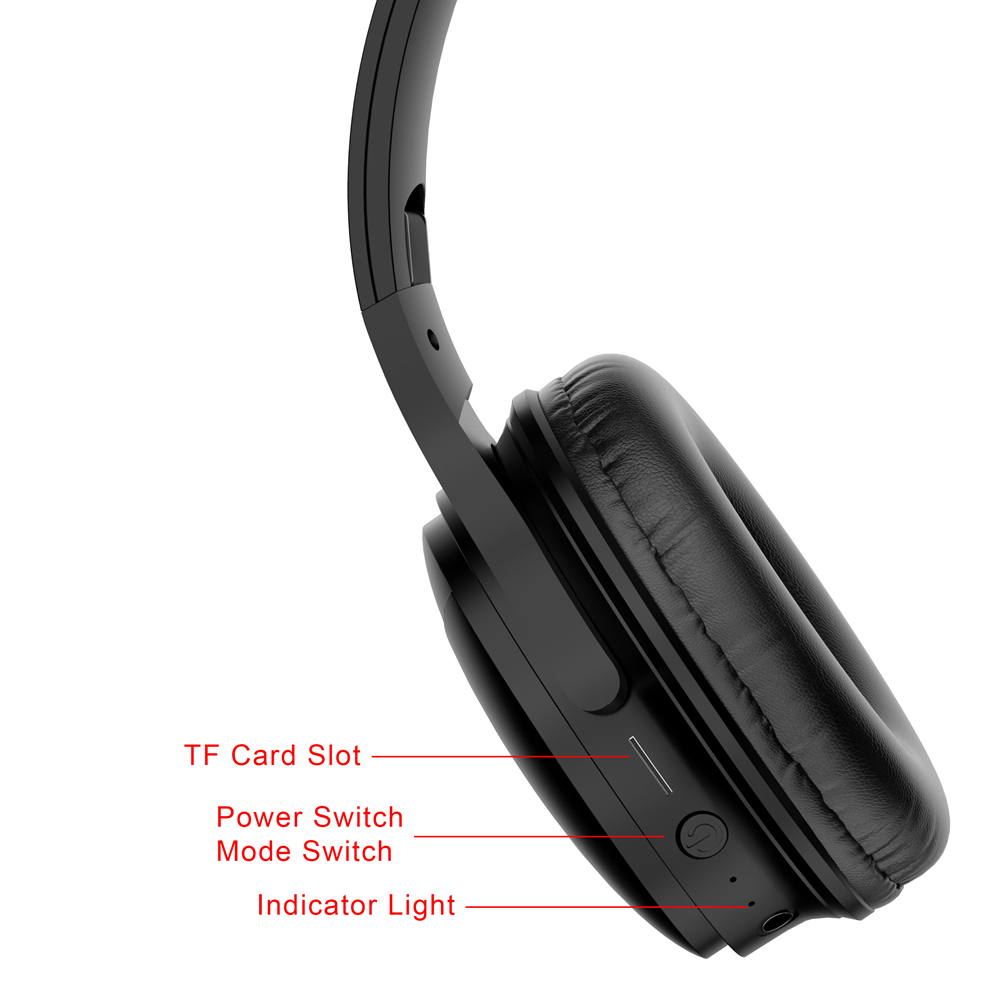 Bluetooth Hoofdtelefoon Draadloze Headset Opvouwbare Over-Ear Ruisonderdrukking Gaming Stereo Hoofdtelefoon Met Mic Voor Telefoon Pc Mp3 Muziek