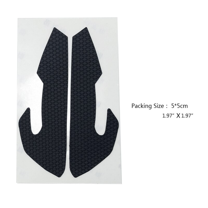 Juego de almohadillas laterales para ratón razer Viper Ultimate, pegatinas para Botón izquierdo y derecho, bordes curvos, agarre de silicona, 1 ud.