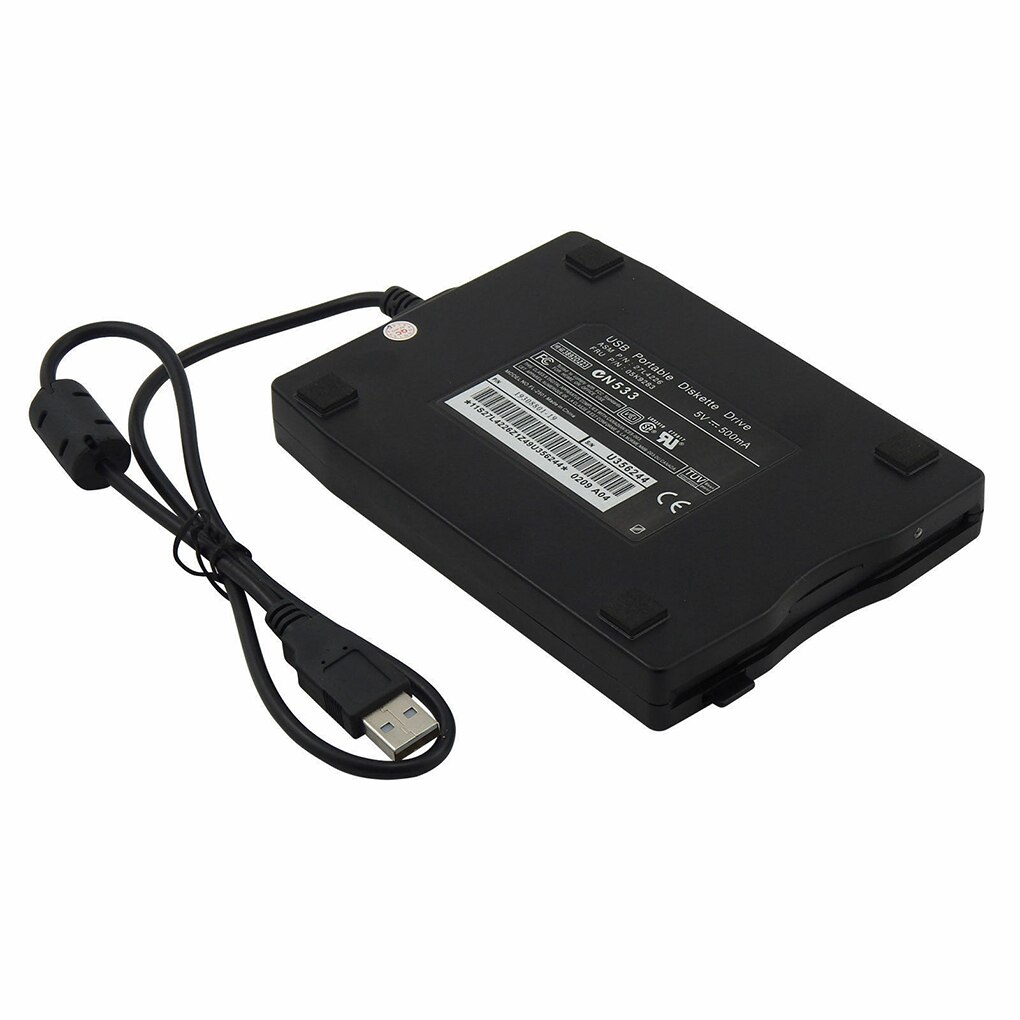 1.44Mb USB External Floppy Disk Drive Portable Diskette FDD for Laptop 3.5 inch External Diskette Drive with USB interface