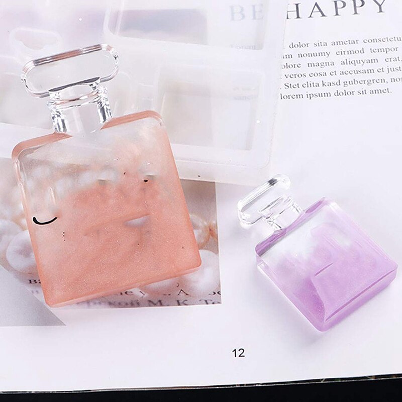 Epoxy Resin Molds Large Art Resin Molds DIY Silicone Resin Casting Molds Perfume Bottle 3D Resin Mold for Resin Epoxy, Candle Wa