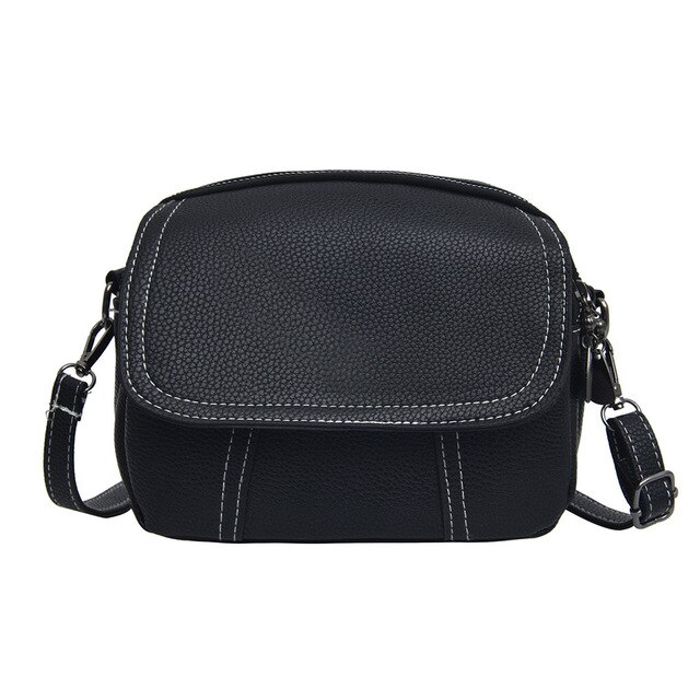 Sacos de moda feminina bolsas senhora cor sólida multi-camada versátil bolsa de ombro mensageiro saco corpo transversal sac: BAGB4