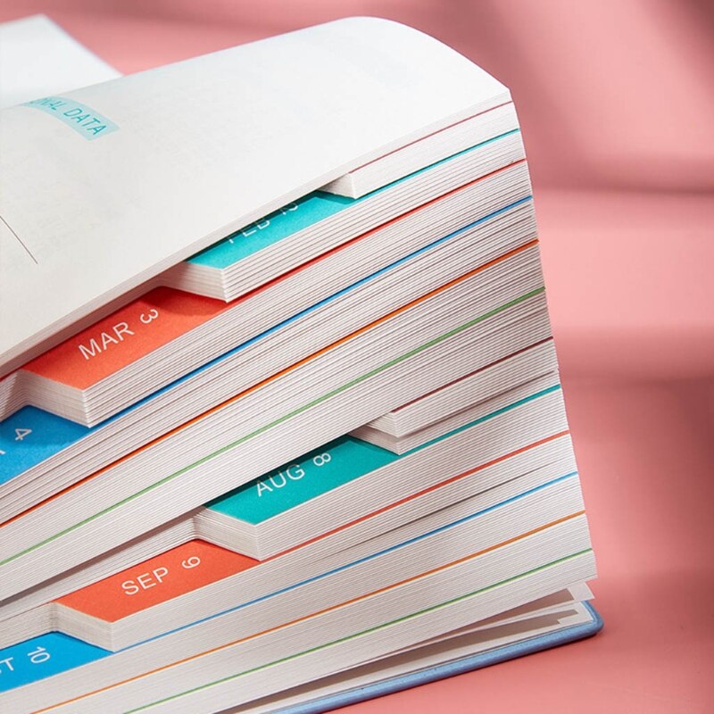 A5 Planner Notebook for Work Lined Journey Diary Travel Journal Notepad Planner 400 Pages for Women Men Office Worker