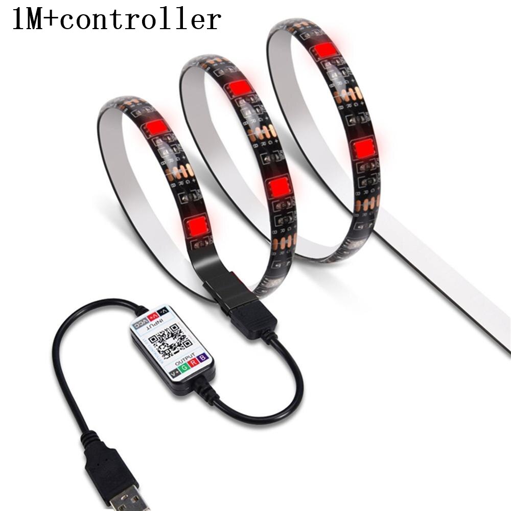 Bluetooth LED Strip Lights 20M RGB 5050 SMD Flexible Ribbon Waterproof RGB LED Light 5M 10M Tape Diode DC 12V Bluetooth Control: 1M