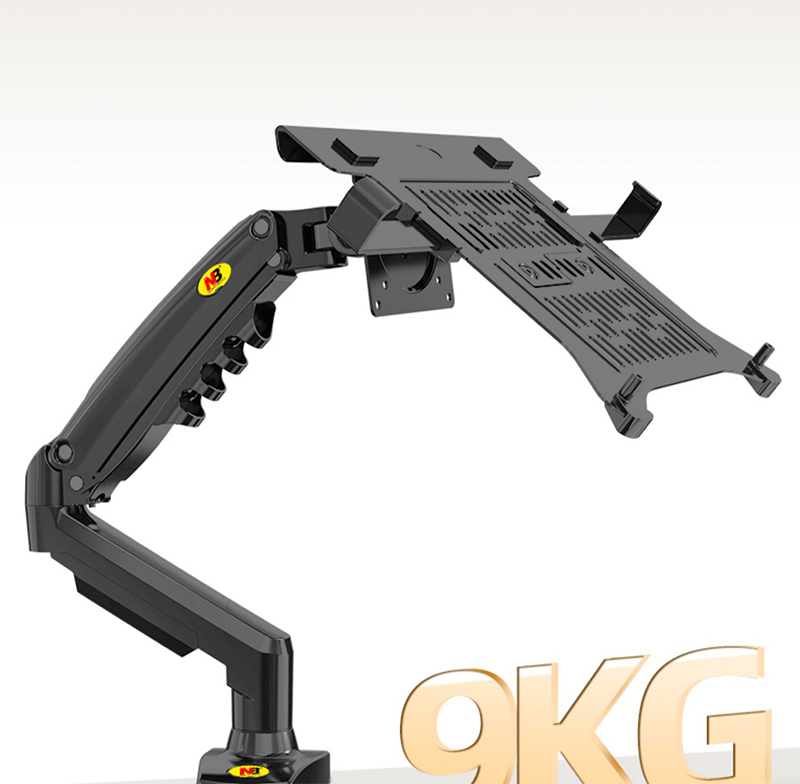 2 en 1 NB F80 + FP-2 pour moniteur 17-30 "+ 10"-17 "support de bureau pour ordinateur portable support de montage pour ordinateur portable pince pour ordinateur portable