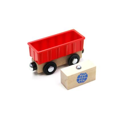 Building Tower Crane Beach Wood Magnetic Train Railway Accessories Tender Component Education Compatibel All Wood Track Train: N10