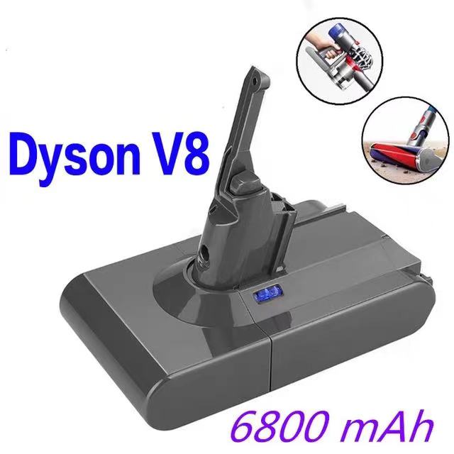2022 98000mAh 21.6V Battery For Dyson V8 Absolute /Fluffy/Animal/ Li-ion Vacuum Cleaner rechargeable Battery: black