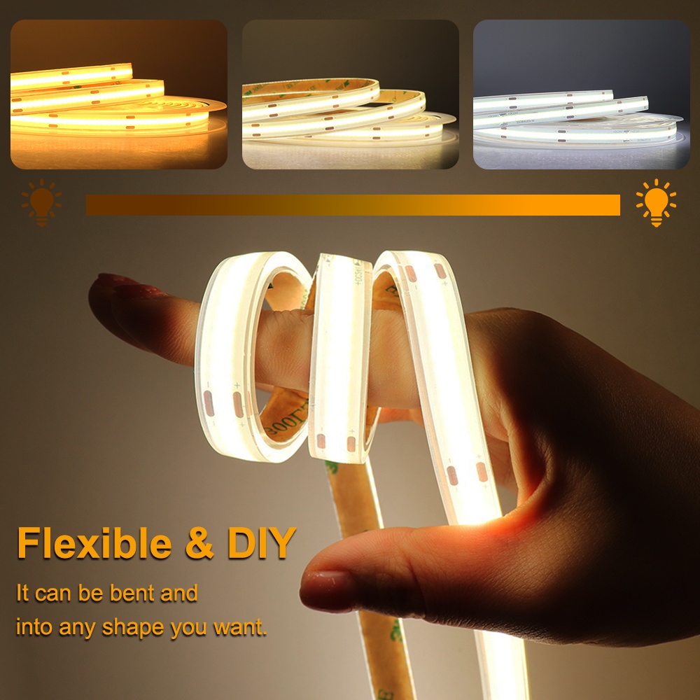 IP68 Wasserdichte COB Streifen Licht 12V 24V Outdoor LED Streifen 3000K 4000K 6000K Flexible Band LED Band Licht Für Home Garten Dekor