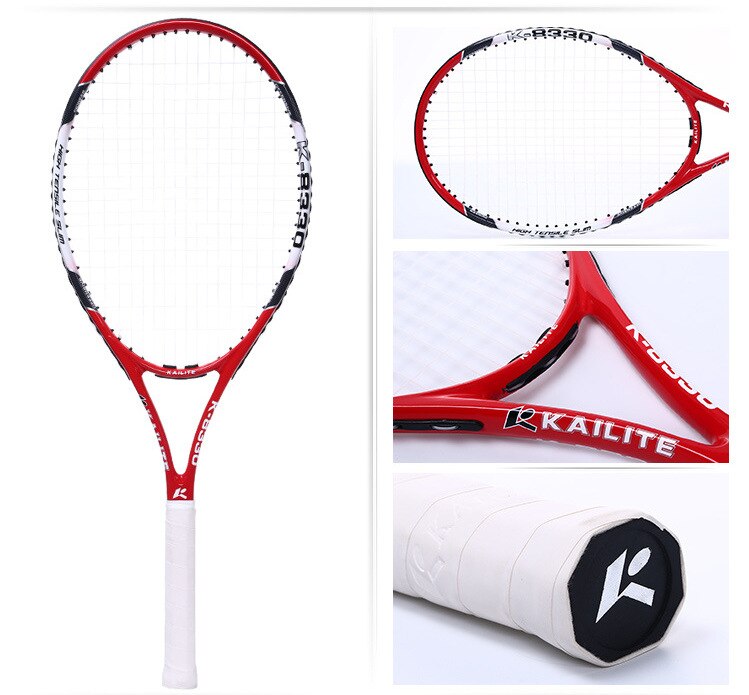 Kohlenstoff Aluminium Legierung Tennis Schläger Raqueta Tenis Schläger Racchetta Tennis Schläger tenis masculino pickleball Paddel: rot v