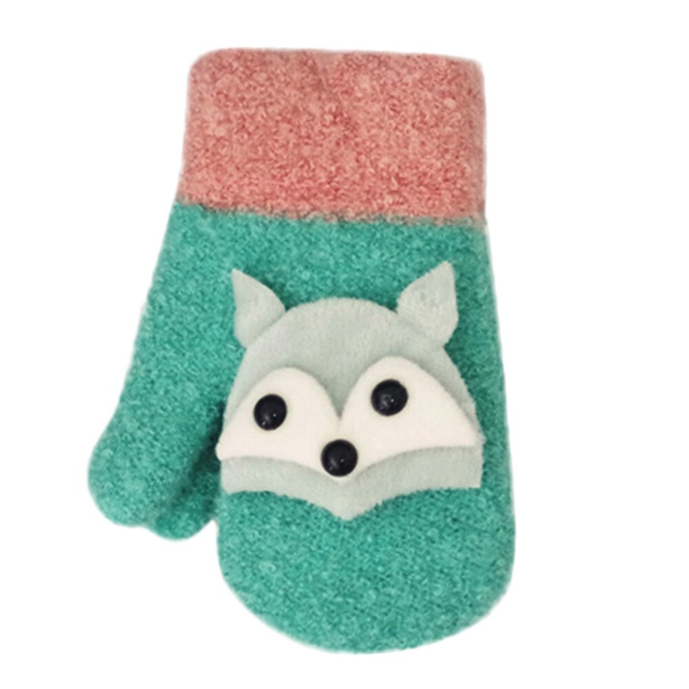 Kerstmis Peuter Baby Winter Handschoenen Leuke Thicken Stiksels Meisjes Jongens Van Winter Warm Bandjes Handschoenen Wanten M840 #: GN