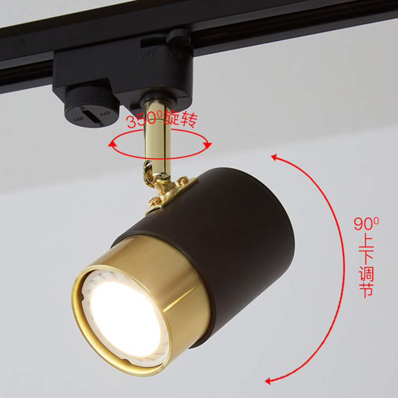 GU10 LED Ceiling Light Spotlight House Decoration Corridor Track Lamp Angles Adjustable Decor Rail Ceiling Lamp Lighting Fixture