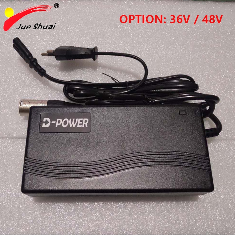 42 v 54.6 v 2a li-ion carregador de bateria para 36 v 48 v bicicleta elétrica bicicleta bateria de lítio 100 v-240 v scooter elétrico