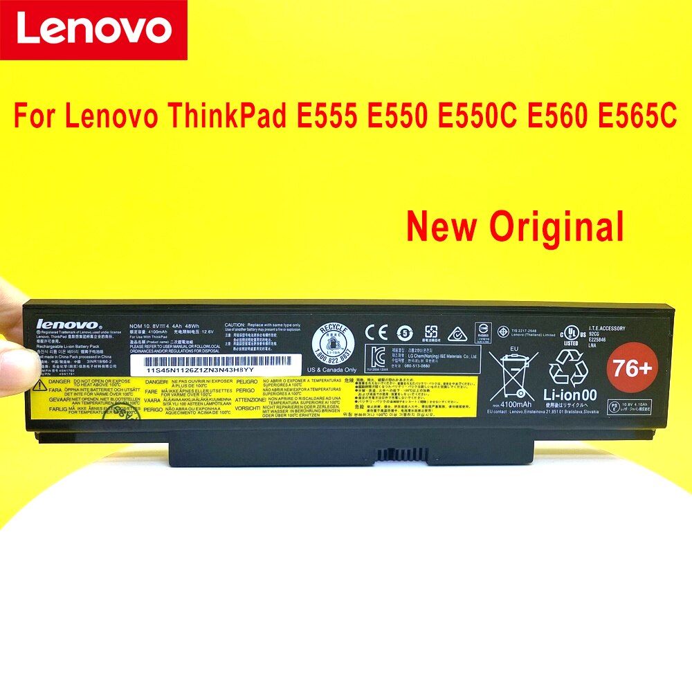 NEUE Original Laptop batterie Für Lenovo ThinkPad E555 E550 E550C E560 E565C 45N1759 45N1758 45N1760 45N1761 45N1762 48WH