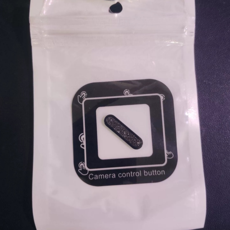 Glitter Camera Control Button Sticker For iPhone 16 Pro Max 16e Plus Bling Side Touch Button Protector for iphone16 series: ROSE RED
