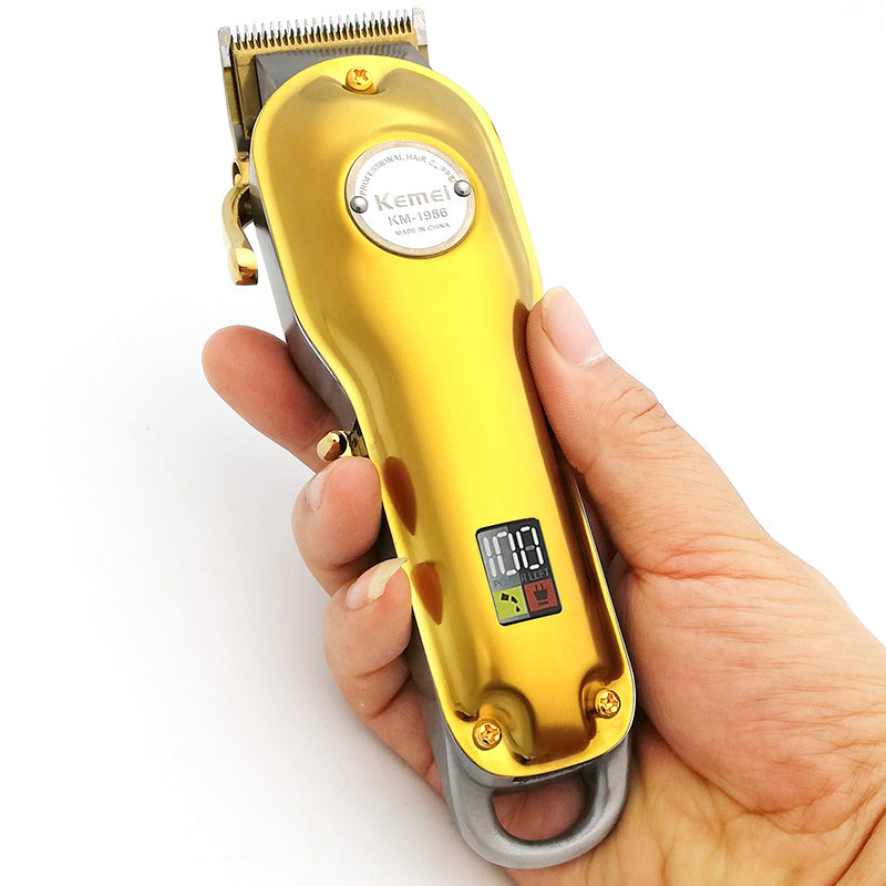 Powerful Kemei Adjustable Blade Hair Clipper Kemel Digital Cuter Kamei Male Trimer Mans Kemey Heare Cutting Kmei Hear Cut