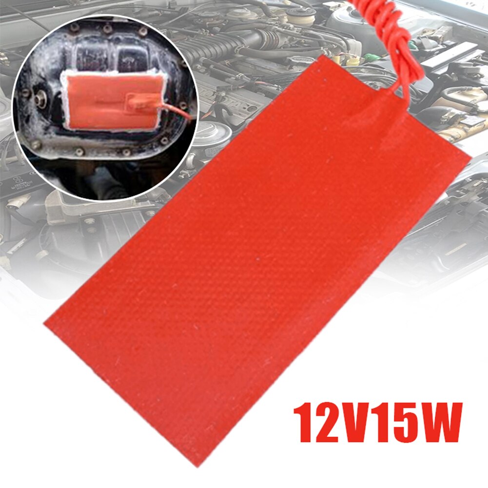 Tapis chauffant en Silicone pour moteur de voiture, 1 pièce, chauffage rapide, 12V, 15W