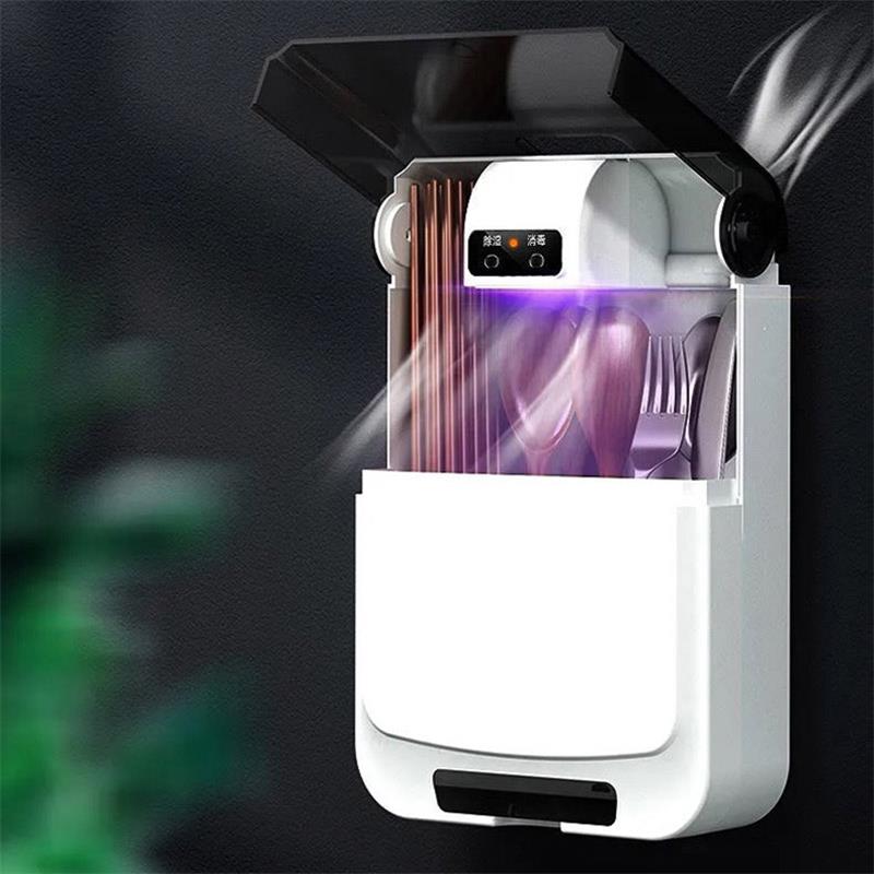 Besteck Lagerung Halfter Zauberstab Montiert UV Geschirr Sterilisator Desinfektion Kasten Luft-trocknen Messer Löffel Gabel Abtropffläche Küche Lagerung