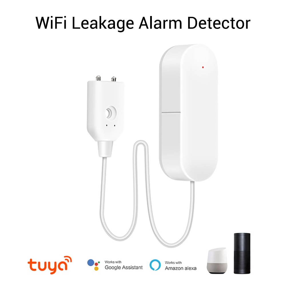 CPVan Water Leakage Alarm Detector WIFI Water Leak Sensor Alarm Detector Leakage Sensor for Home Security Alarm System
